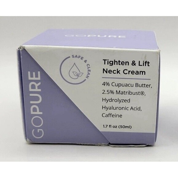 GoPure Tighten Lift Firming Neck Cream 1.7 fl oz (50 mL)~Exp 09/2026 - Picture 4 of 8